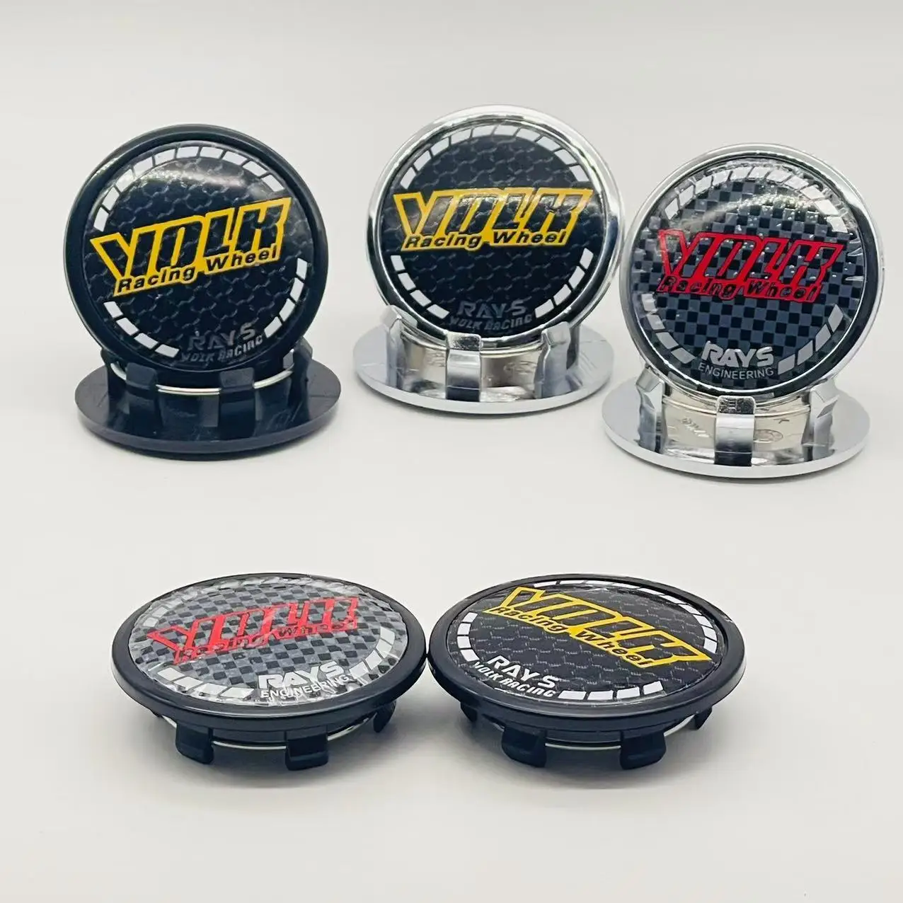 

4pcs/Lot 47K65 OD 65mm (48mm Inner ) Wheel Hub Cap Rim Cover For RAYS VOLK Sport Badge Emblem Sticker Styling Auto Accessories