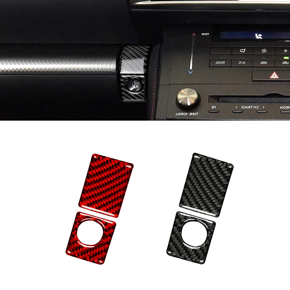 

Carbon Fiber Car Storage Switch Cover Trim Sticker Decal for Lexus IS250 2013-2020 Car Interior Accessories