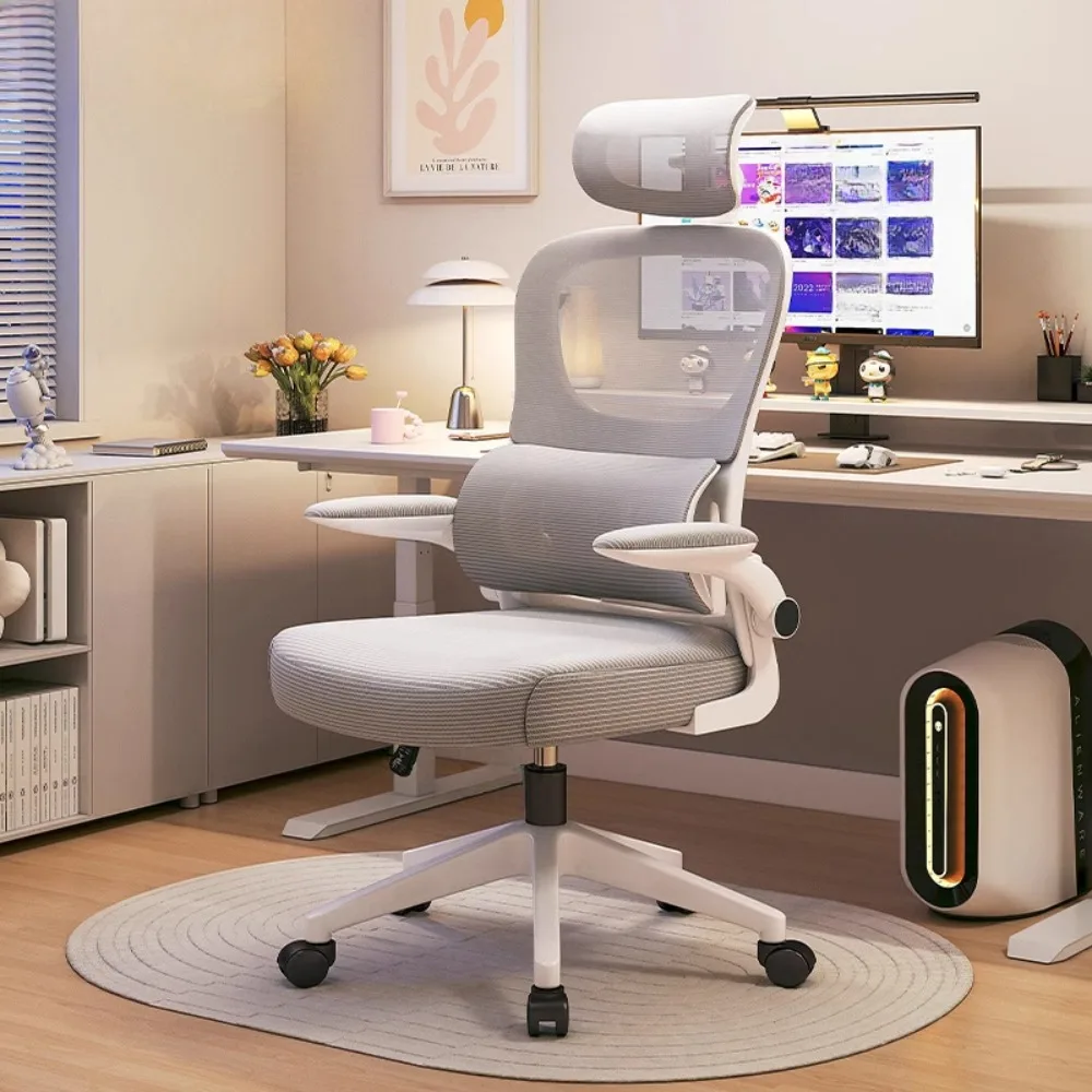

White Headrest Office Chairs Wheels Adjustable Gameing Lounge Office Chairs Mobile Computer Cadeiras De Escritorio Room Decor