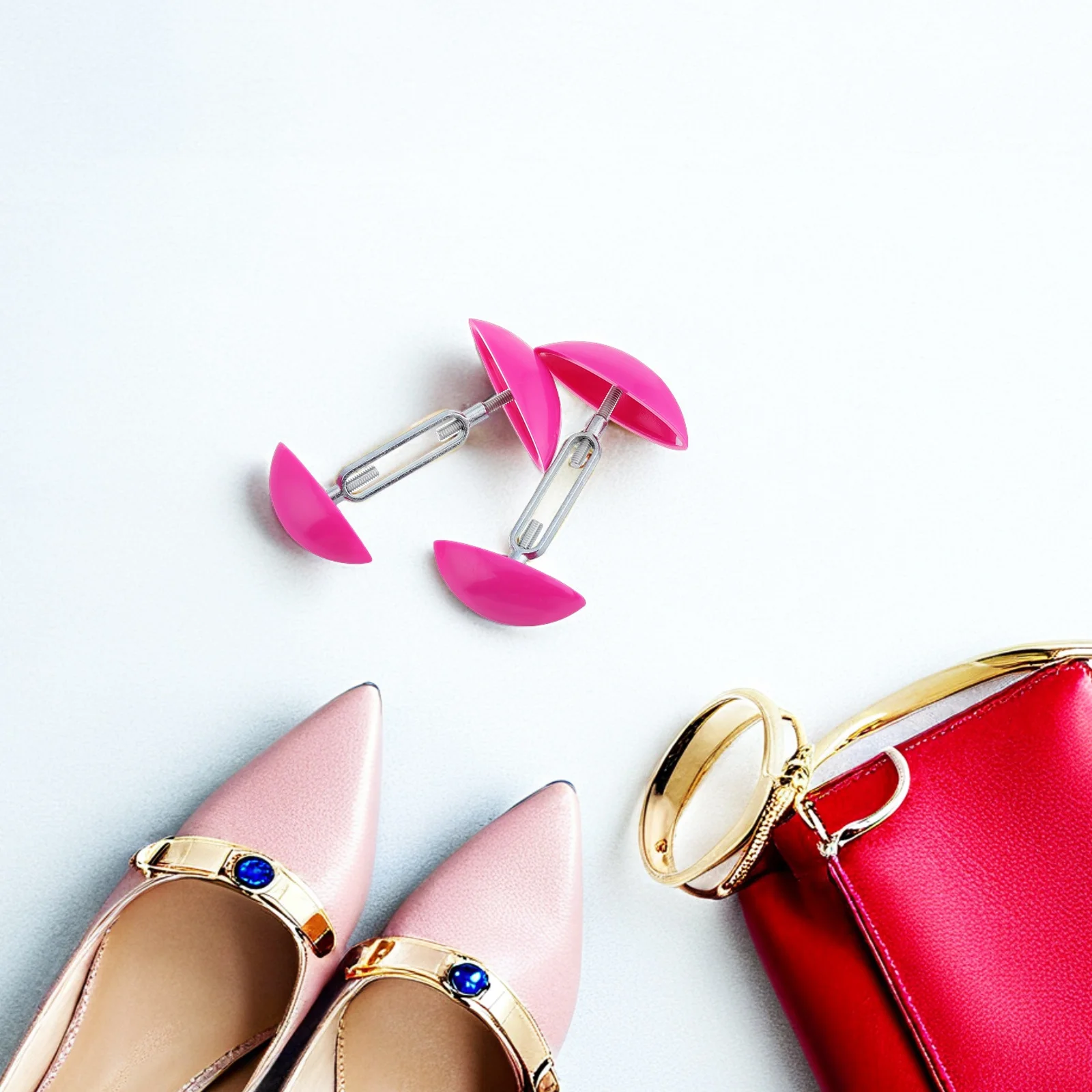 

1Pair High Heel Shoe Stretcher Adjustable ABS Aluminum Men Women Flats Boots Expander Comfortable Protection Tool