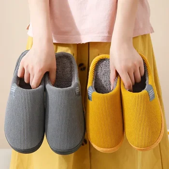 Classic Fuzzy Home Slipper Women Winter Warm Fur Plush Non Slip Indoor Female House Room Shoe Man male Lazy Footwear Bedroom