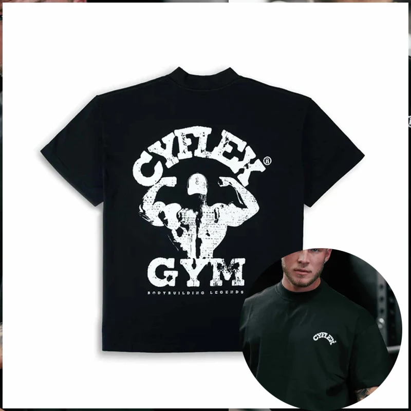 Cotton Tee Men's Short Sleeve T-shirts Gothic Clothing Personalized T-shirt Essentials Tops and Tees Clothes Mens Man New Gym