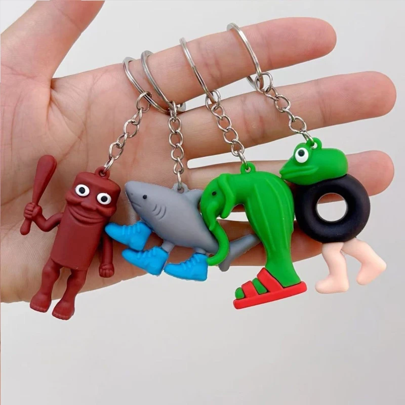 Italian Brainrot Tung Sahur Figure Toy Tralalero Tralala Figures Bombardino Crocodilo Shimpanzini Bananini Model Decor Doll Gift