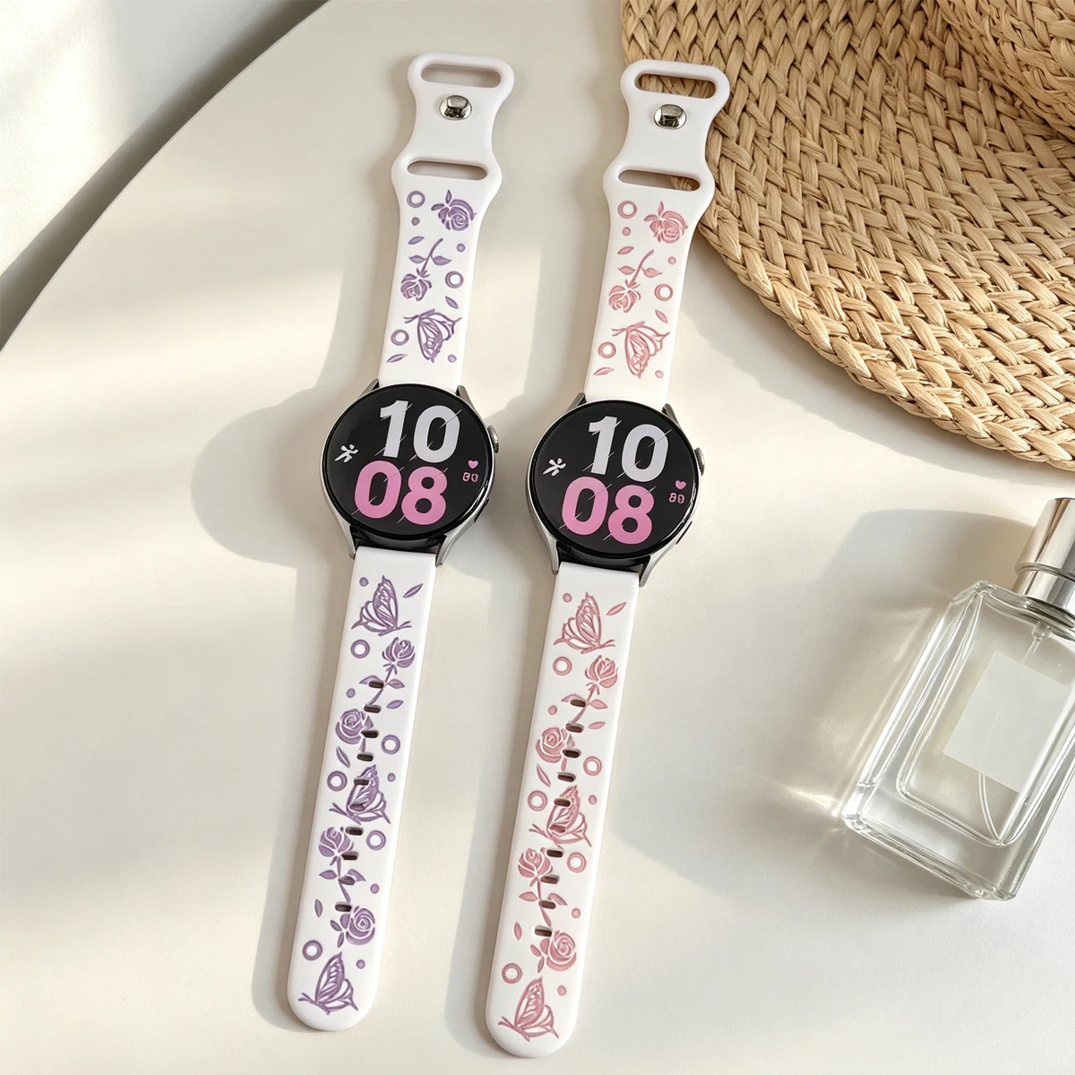 20mm 22mm Engraved Silicone Strap For Redmi Watch 5Active/Lite Replacement Band for Samsung Galaxy Watch7/6/5 40mm 44mm Bracelet