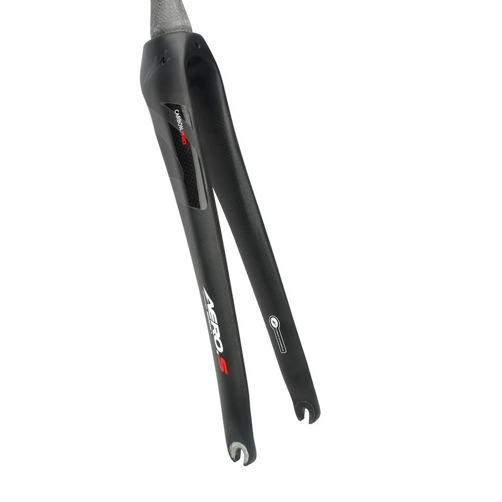 Ullicyc 700C شوكة دراجة الطريق الكربون مدبب وغير مدبب 1-1/8 فولت الفرامل الإفراج السريع 3K ماتي إنهاء دراجة مكون #3