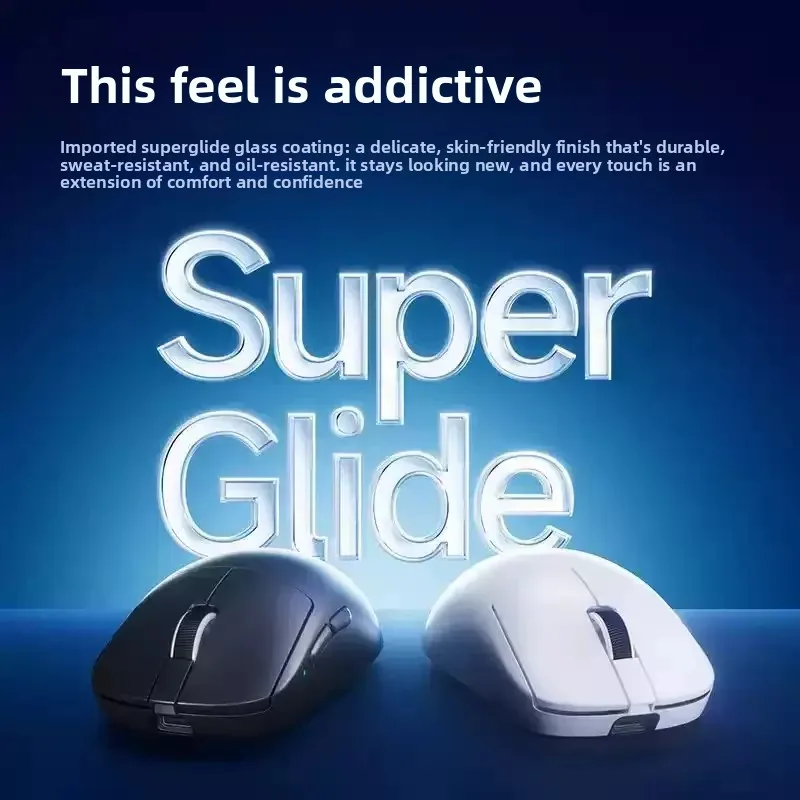 MCHOSE A7 V2 Mouse Gaming Wireless Bluetooth Triple Mode Lightweight Ultra PAW3395 Gaming Mouse Lightweight Design Ergonomic