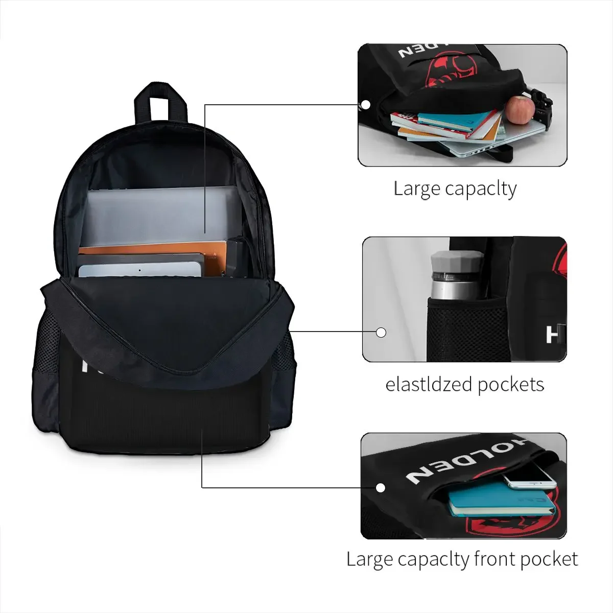 Best Seller Holden Logo Merchandise Backpack Hot Sale Daypack Large Capacity Boys Girls BookBag School Bag  for Men Women
