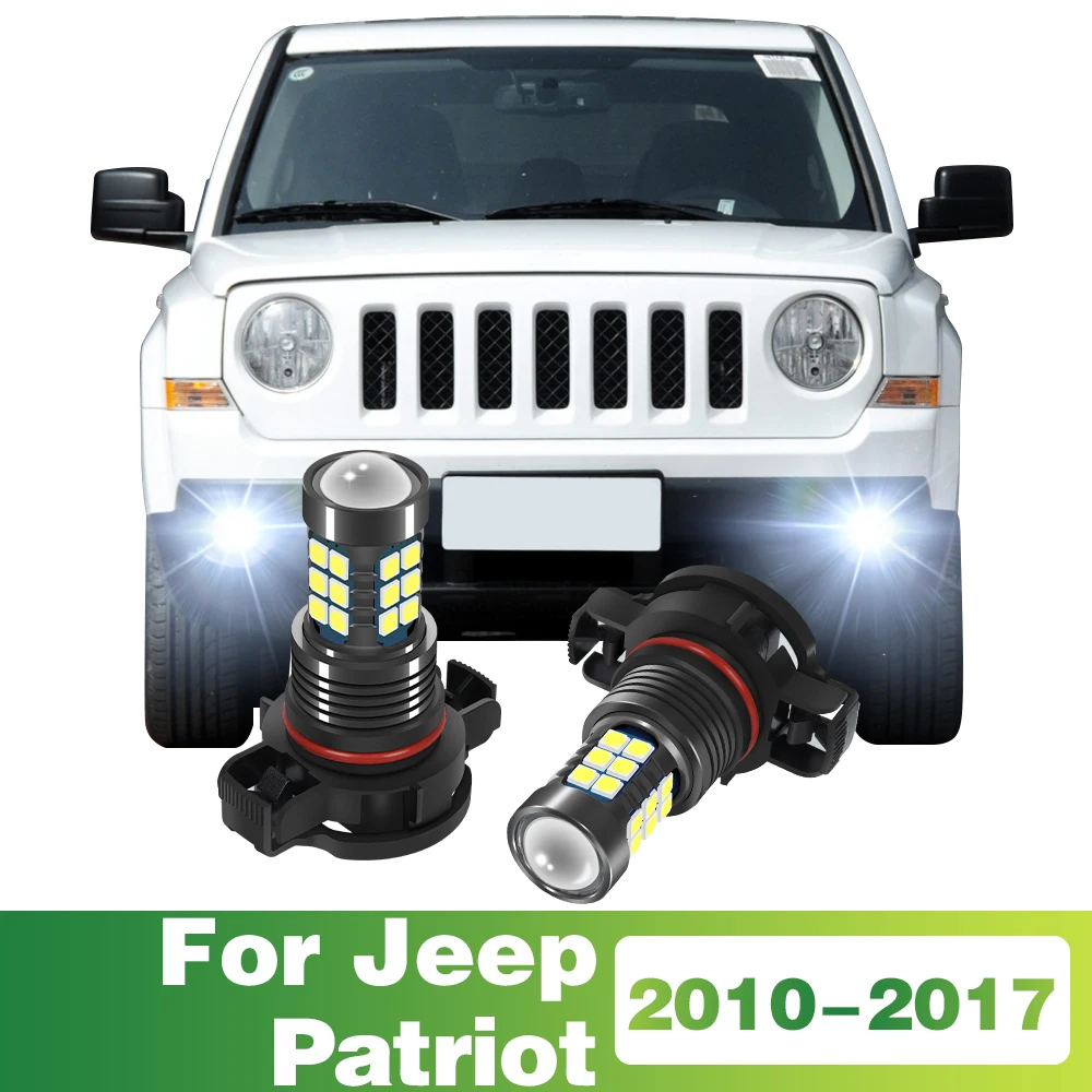 

2 PCS LED Lamp Car Front Fog Light For Jeep Patriot 2010 2011 2012 2013 2014 2015 2016 2017 Accessories