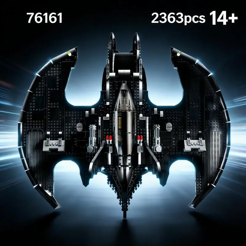 

2026 NEW 76161 Batwing Fighter 1989 Edition Batwing Spaceship Gifts 2363Pcs Bricks Children's Educational Toys