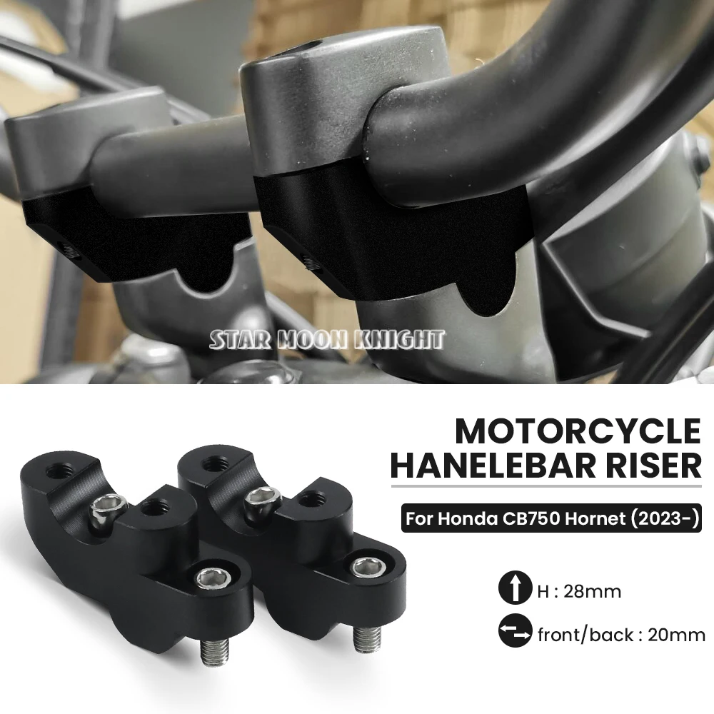 

Handle bar Risers For Honda 750 Hornet CB 750 Hornet 2023- Motorcycle Handlebar-Riser Clamp Extend Adapter