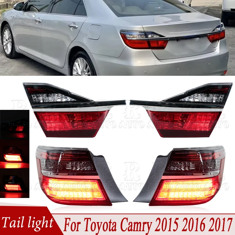 

Car Tail Light Assembly For Toyota Camry 2015 2016 2017 Rear Brake Light Turn Signal Light Fog Light Taillight Tail Lamp