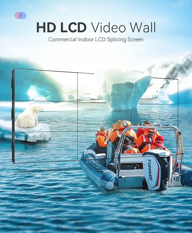 Factory wholesale digital signage 43 inch indoor signage display enclosure sixe video english digital signage