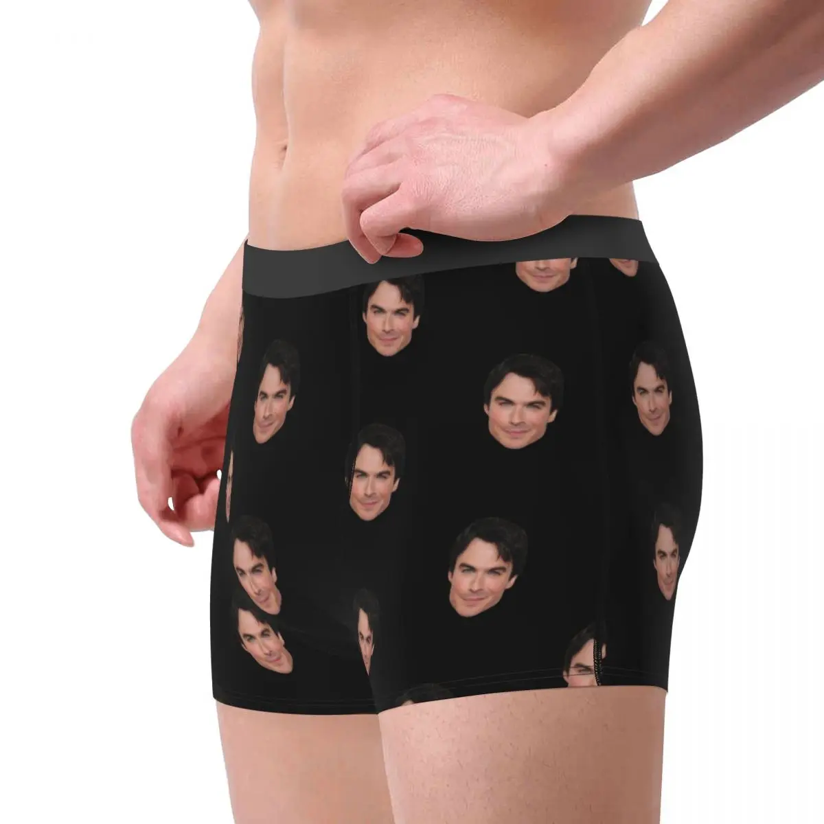 Humor Boxer Ian Somerhalder Damon Salvatore Shorts Panties Men's Underwear Soft Underpants for Homme S-XXL