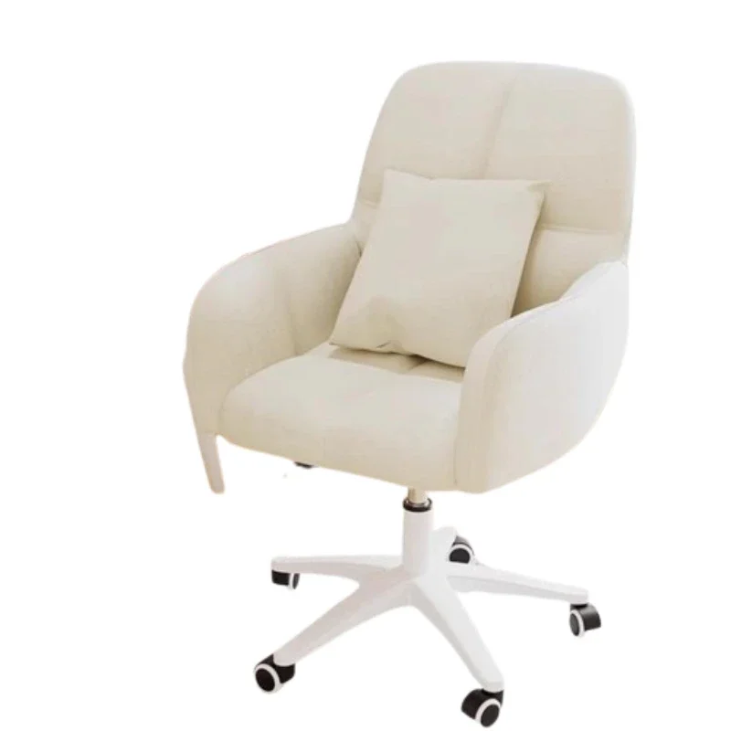 q& Make Up Recliner Office Chair White Girl Cheap Simple Breathability Gaming Chair Hight End Comfortable Elastic Furniture