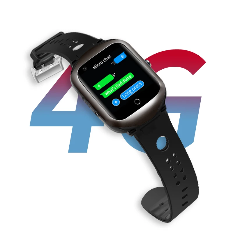 جهاز تتبع شخصي للأطفال المسنين بنظام تحديد المواقع 4G SOS زر تشغيل أندرويد مقاوم للماء IP67 وظيفة الإضاءة LBS/GPRS قابل لإعادة الشحن