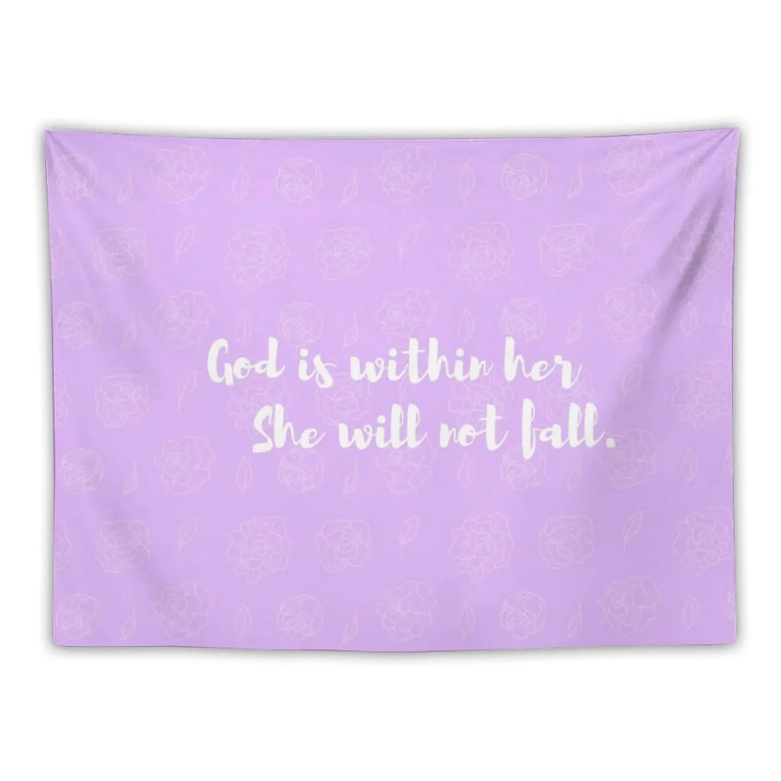 

God is within her Tapestry Room Decorations Aesthetic Aesthetic Room Decoration Room Ornaments Wall Hangings Decoration Tapestry