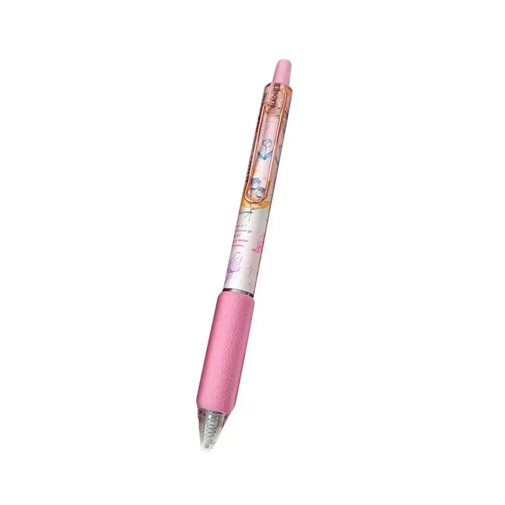 6PCS Kawaii Leuke Druk Gel Pen Vlinder Serie Mooie Esthetische 0.5mm Schrijven Pen Goed Uitziende ST Penpunt zwarte Inkt Pen