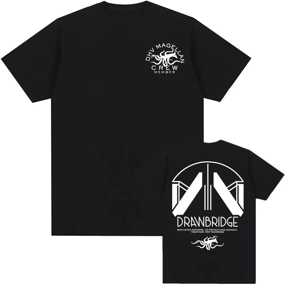 Camiseta de miembro de la tripulación DHV MAGELLAN 2026, camiseta de juego DEATH STRANDING 2 on The Beach, diseño de moda, estampado gráfico, ropa Unisex
