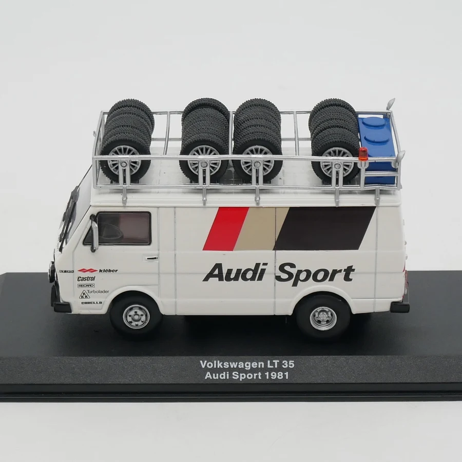 Ixo 1:43 Scale Diecast Alloy Volkswagen LT 35 Audi Sport 1981 Toys Cars Model Classics Nostalgia Adult Gifts Souvenir Display