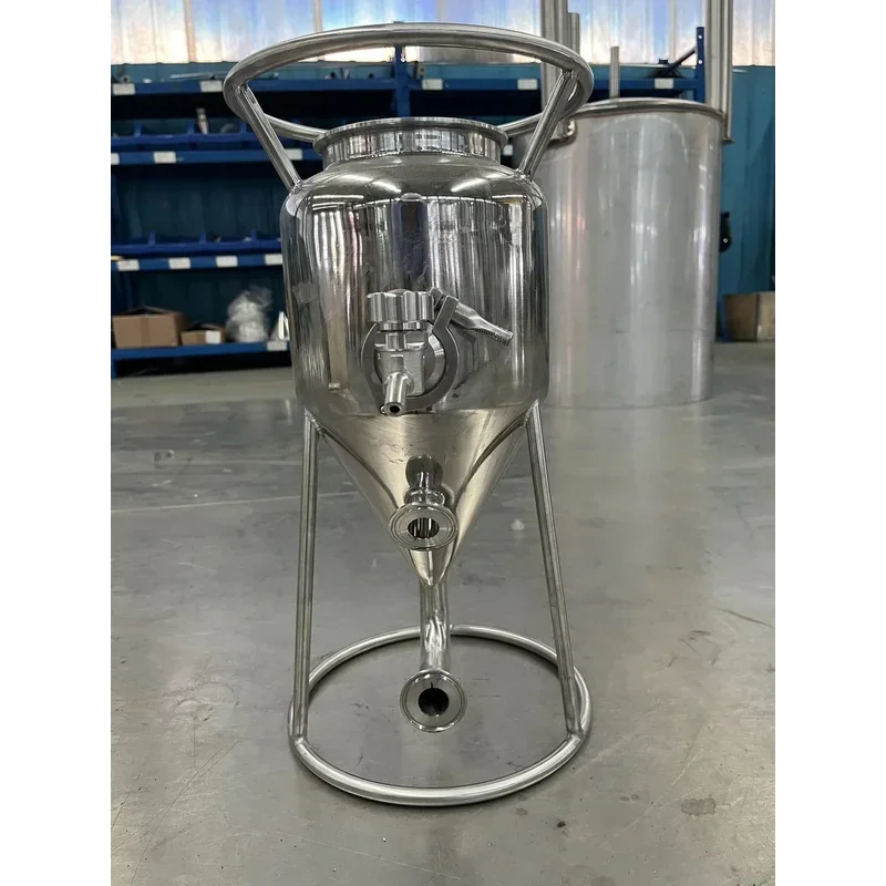 5L Home Brew Unitank Fermenter Fermentation Tank Beer Double Wallet Stainless Steel 304 With Dimple Cooling 50L