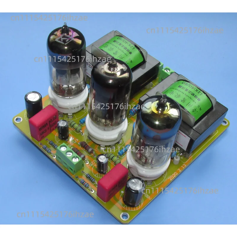1W+1W 6N1 push 6N1 parallel single-ended Class A stereo power amplifier board JCDQ79C, DC high voltage 285 50mA power supply