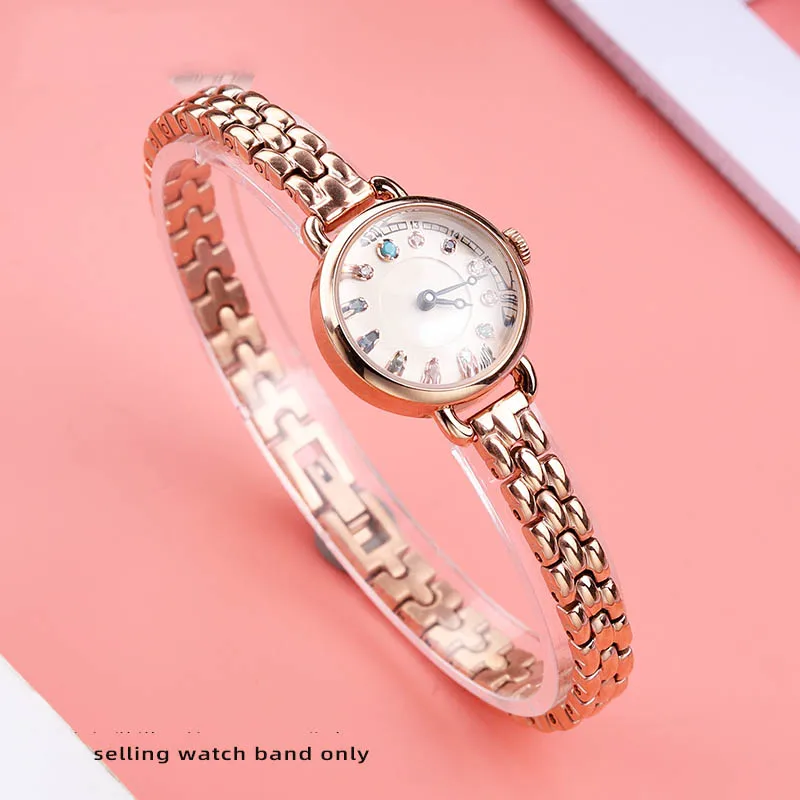 6mm 8mm 10mm 12mm 14mm 16mm Bright Women Small Size strap Universal Stainless Steel fashion Ladies watchband rose gold Bracelet