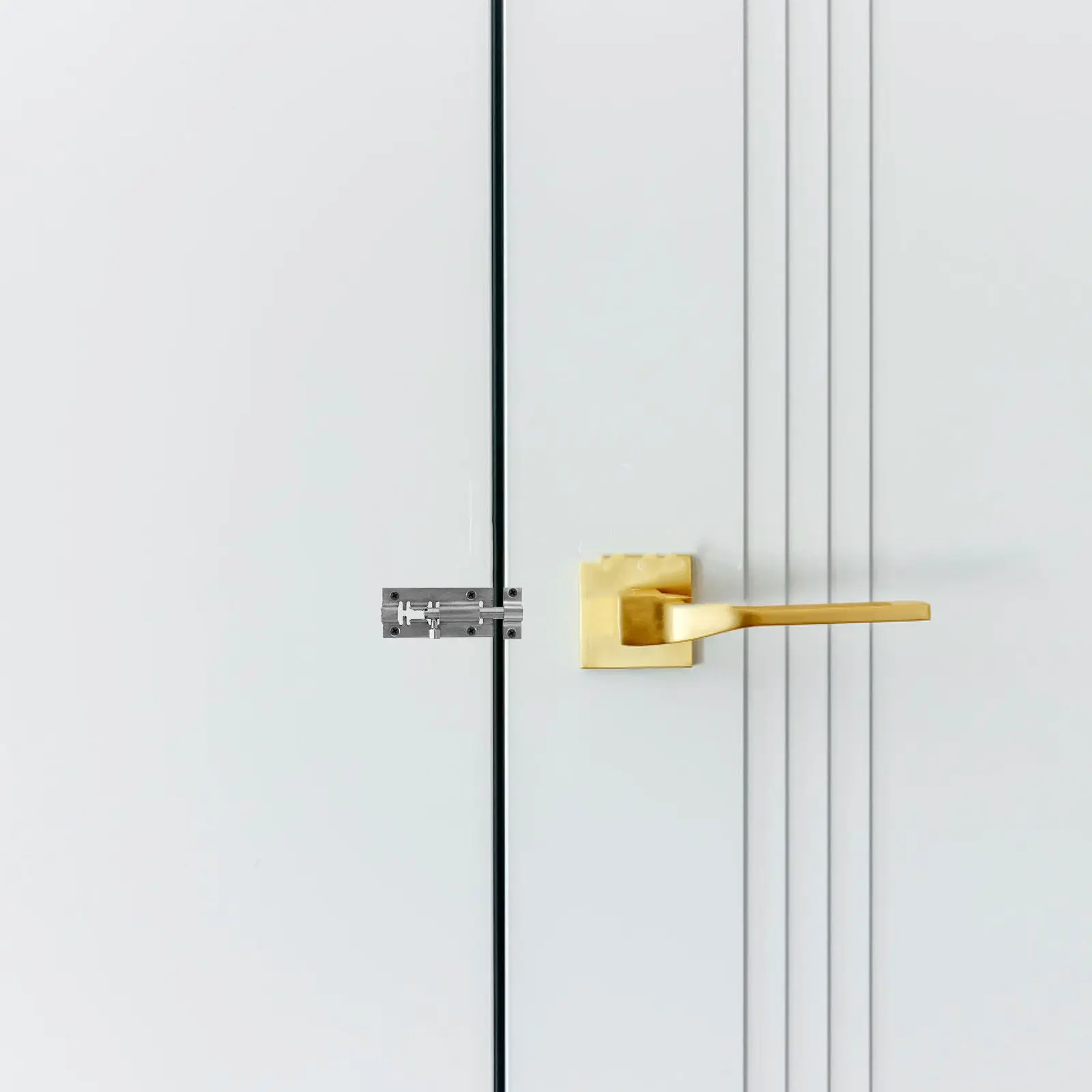 

6Sets Slide Bolt Lock Stainless Steel Extended Door Latch for Enhanced Security Residential Commercial Door Protection