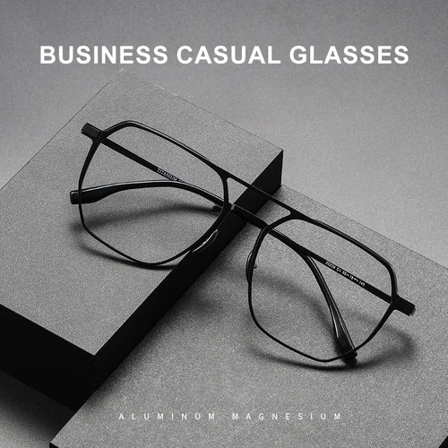 VICKY, montura grande de aluminio, gafas de lectura antiluz azul de negocios de titanio para hombres y mujeres, ZY-20239 graduadas personalizables