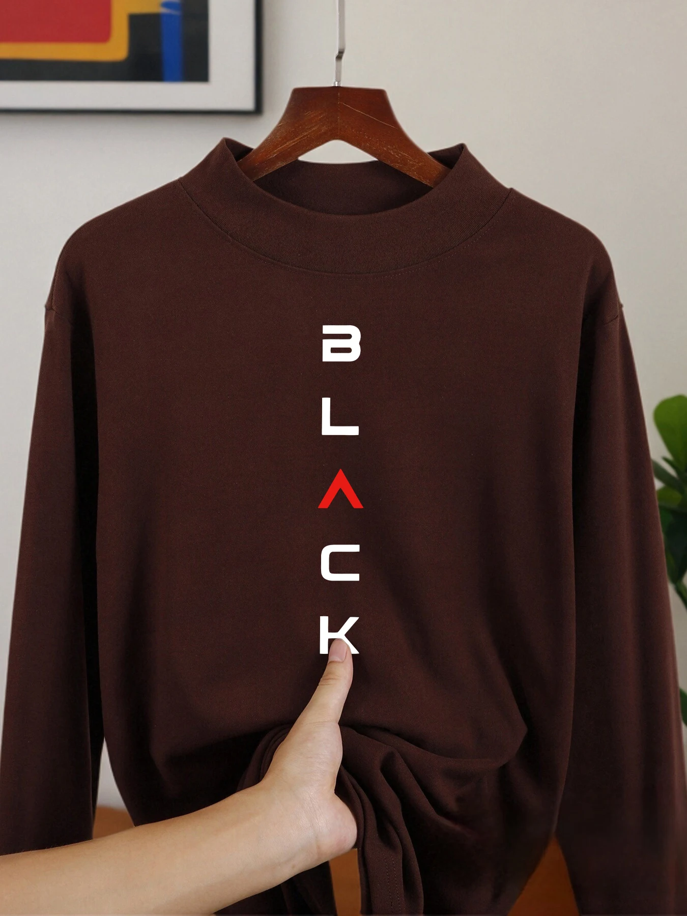 Schwarz Einfache Brief Drucken Mann Langarm Shirts Verdickte Fit Kleidung Herbst Warme Hemd Samt Fleece Mittleren Kragen Tops