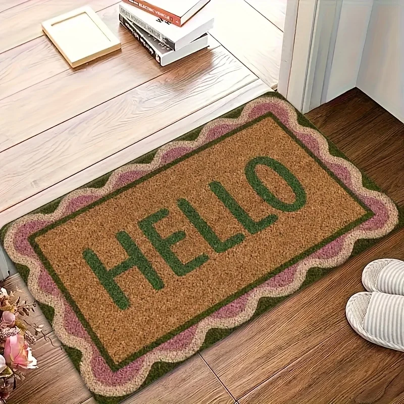 VIKAMA – paillasson de bienvenue lavable en Machine, tapis d'entrée intérieur/extérieur, pour porte d'entrée, décoration de la maison