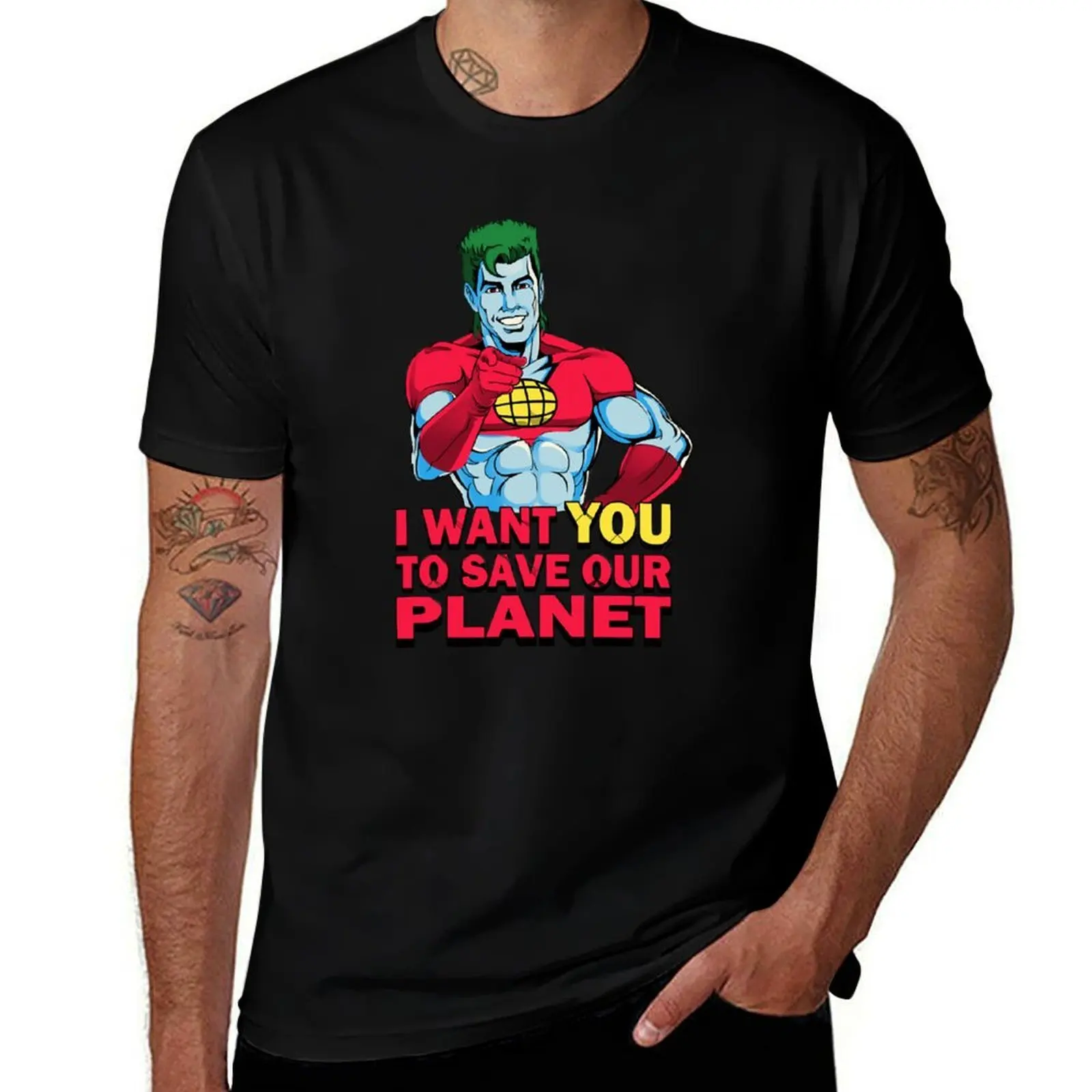 Planeteer Call T-Shirt Casual All Match Short Sleeve T-Shirt