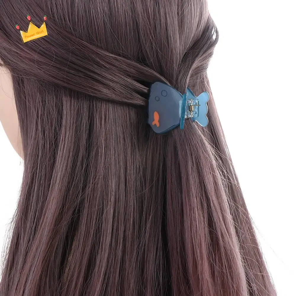 

Cute Acetate Fish Hair Claw Transparent Small Acetate Hair Claw Korean Style Ocean Animal Animal Hair Clip Party