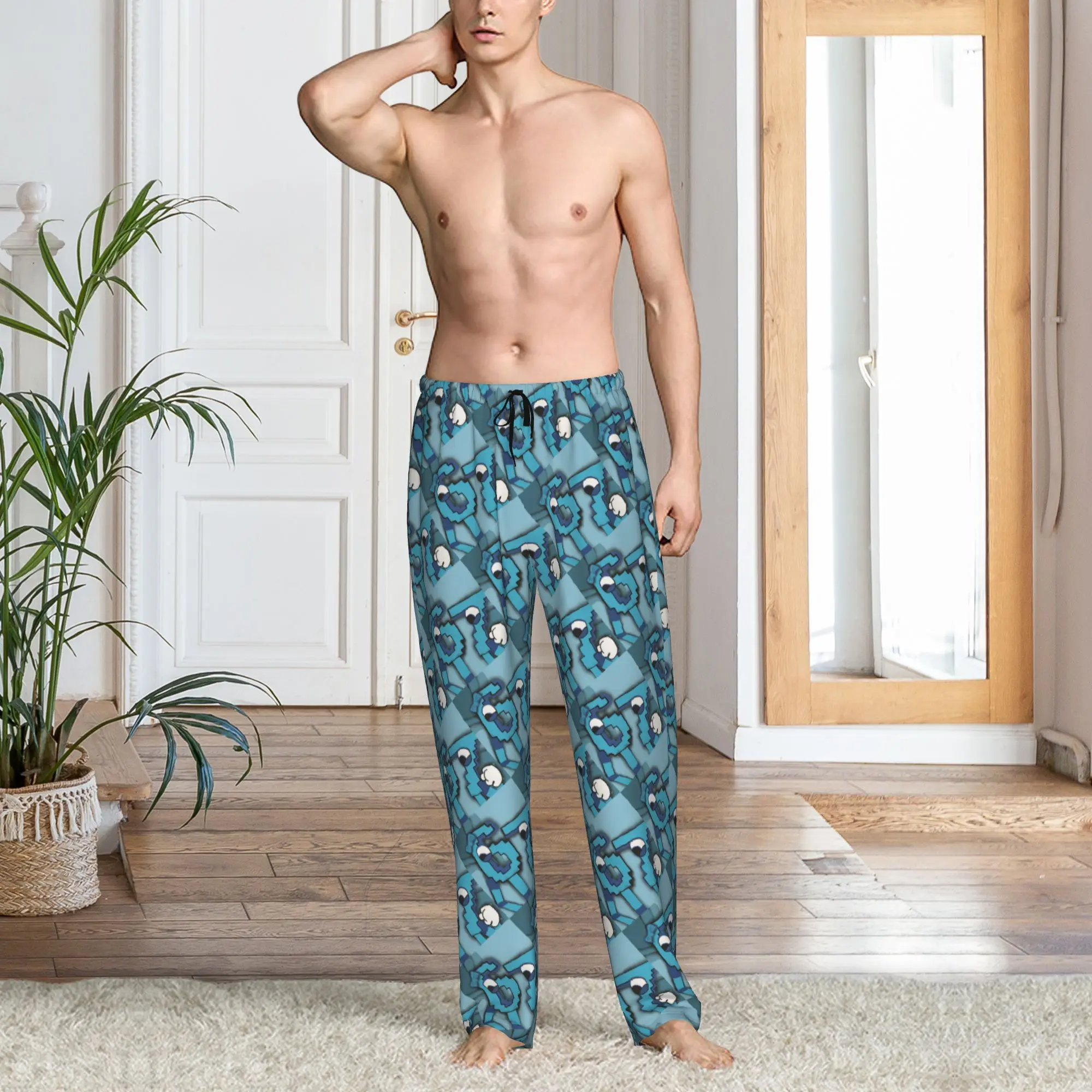Custom Funny Sixty Seven  Pajama Pants for Men  Sleepwear Lounge Sleep Bottoms Stretch with Pockets view 6
