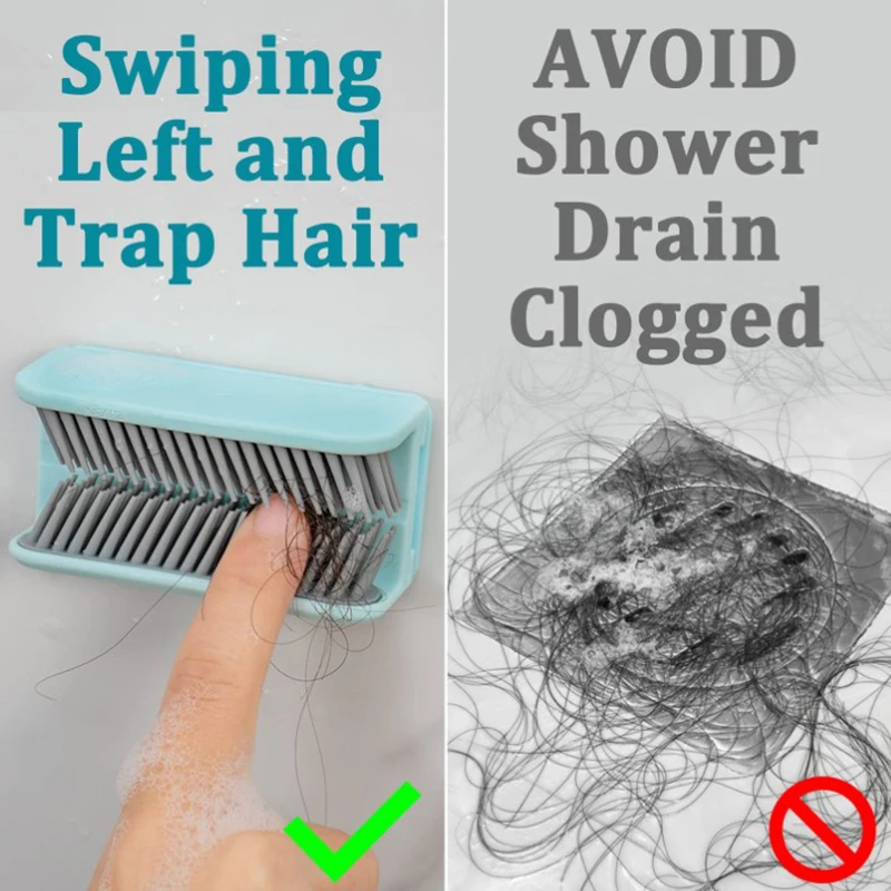 1pc neue wieder verwendbare Wand Silikon Dusch fang Haar fänger Sammler für Waschbecken Badewanne Bad zubehör