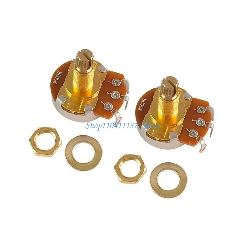 P9FC 2PCS Guitar Large Potentiometer  Volumes Taper Pots Guitar Accessories