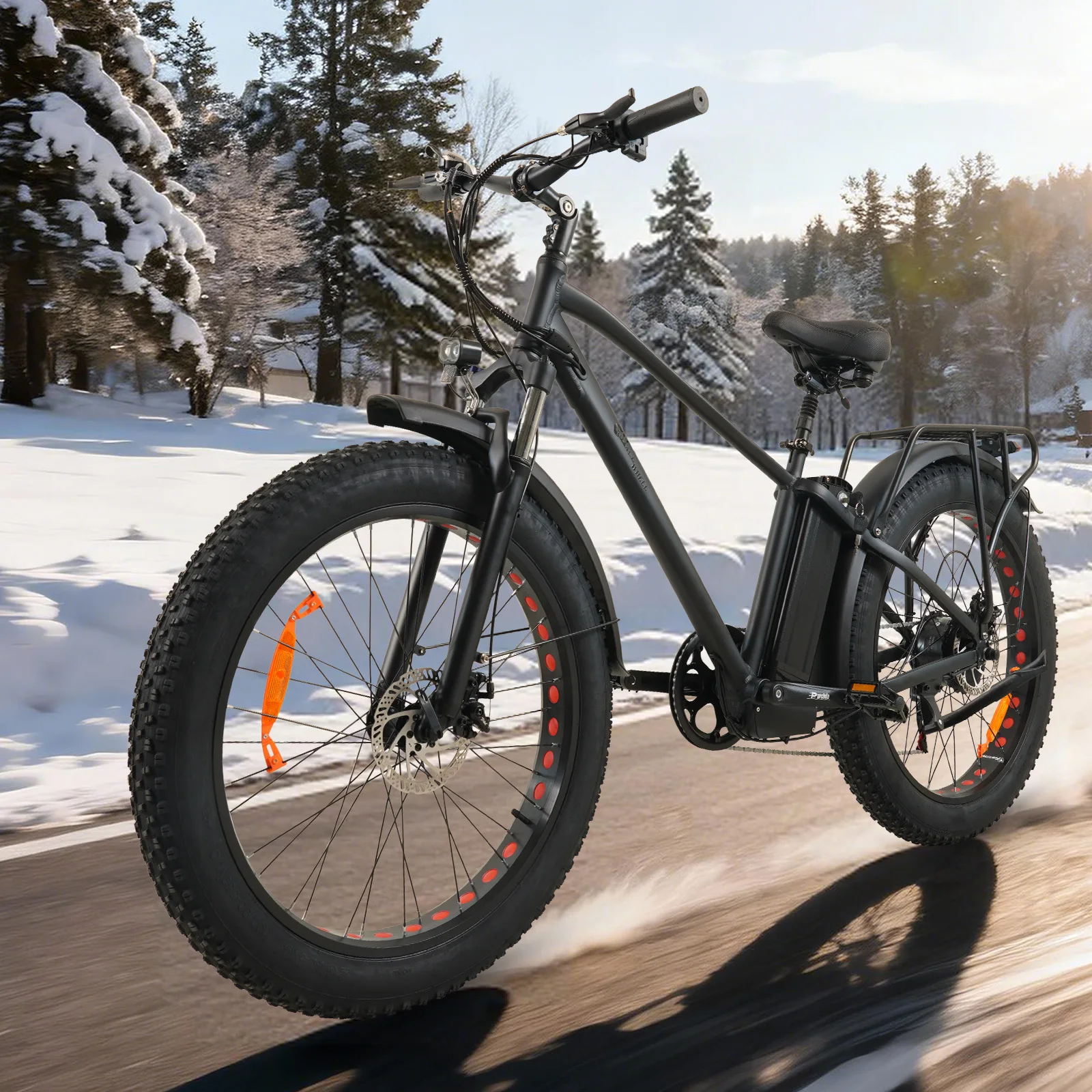 

Электровелосипед CMACEWHEEL KS26 для взрослых, 26"X4" с широкими шинами, 45 миль/ч, 110 миль пробега, 500 Вт, 48 В, съемная батарея 17 Ач, внедорожный электровелосипед