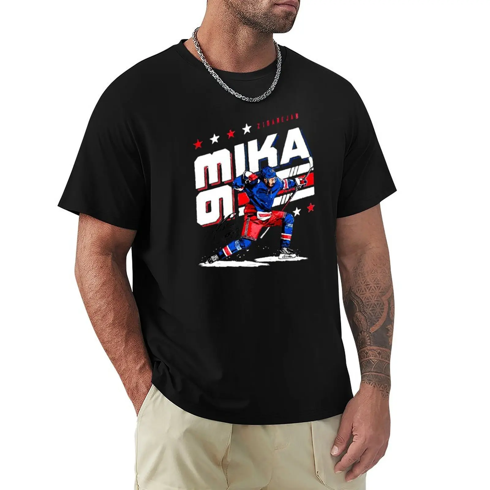 

Mika Zibanejad T-Shirt Sport Basic Moisture Wicking Tee