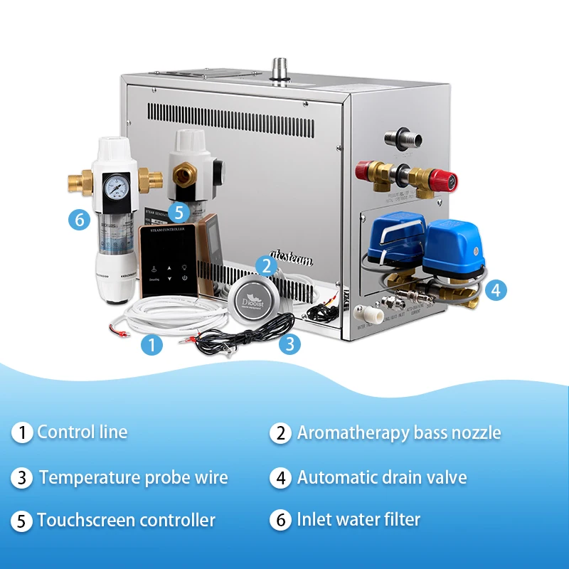 Atcsteam 4.5KW Luxury Sauna Bath Steam Generator For Hammam