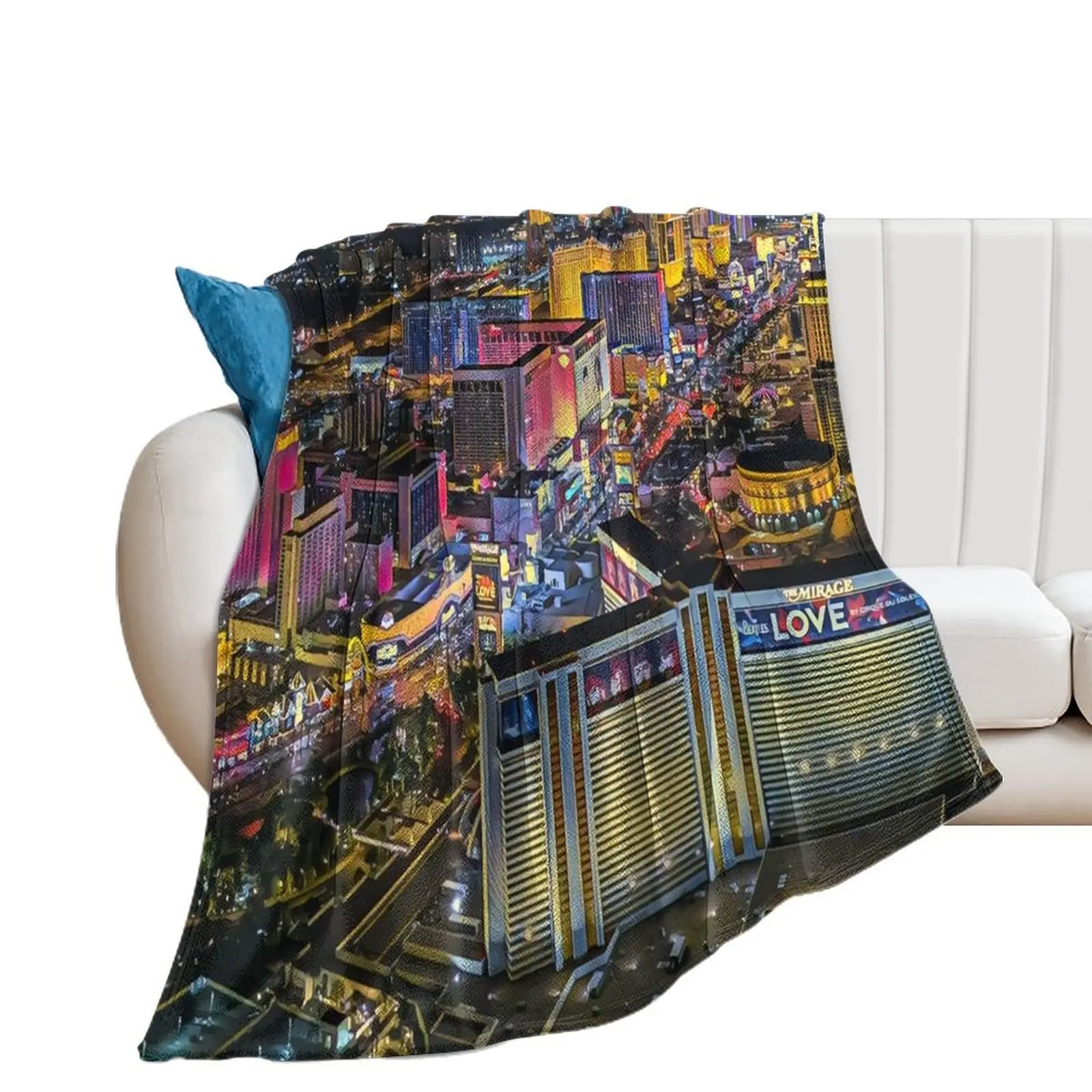 Las Vegas Strip Throw Blanket Blankets For Bed Sofa Quilt Soft Blankets