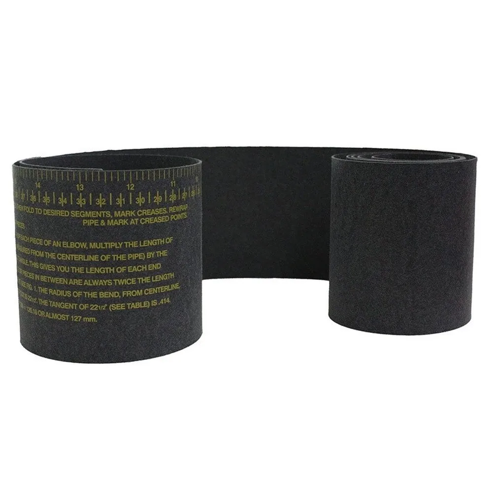 Plumbing Circumference Ruler Wrap Around Pipe Gauge For Routine Inspections Lightweight Design High Visibility Print