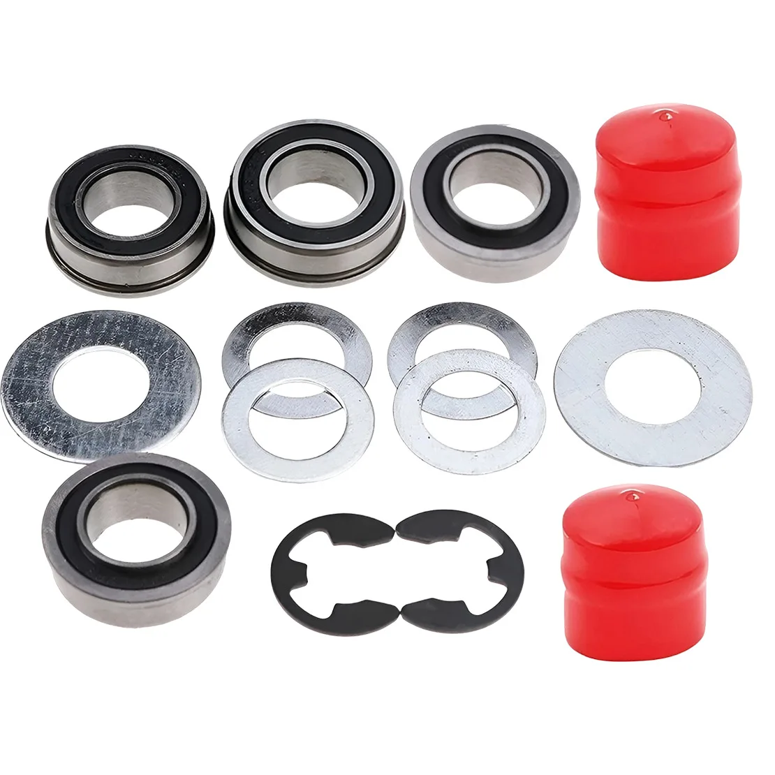 532104757 Red Front Wheel Bushing To Bearing Conversion Kit 532009040 Fit For Craftsman LT1000 YS4500 YT3000 YTS4500 GT5000