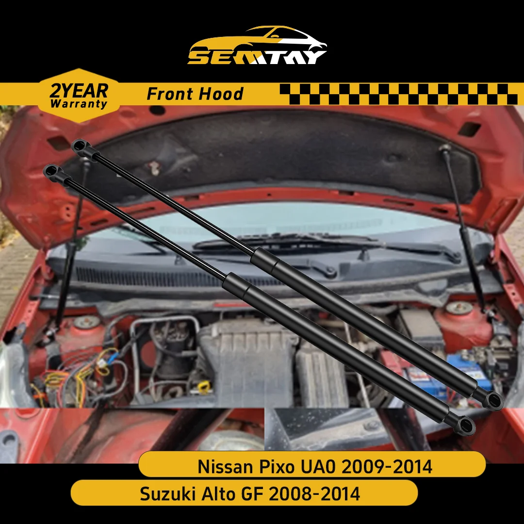 

Стойки капота SEMTAY для Nissan Pixo UA0 2009-2014/Suzuki Alto GF 2008-2014, поддержка подъема капота, пружинные амортизаторы, демпфер