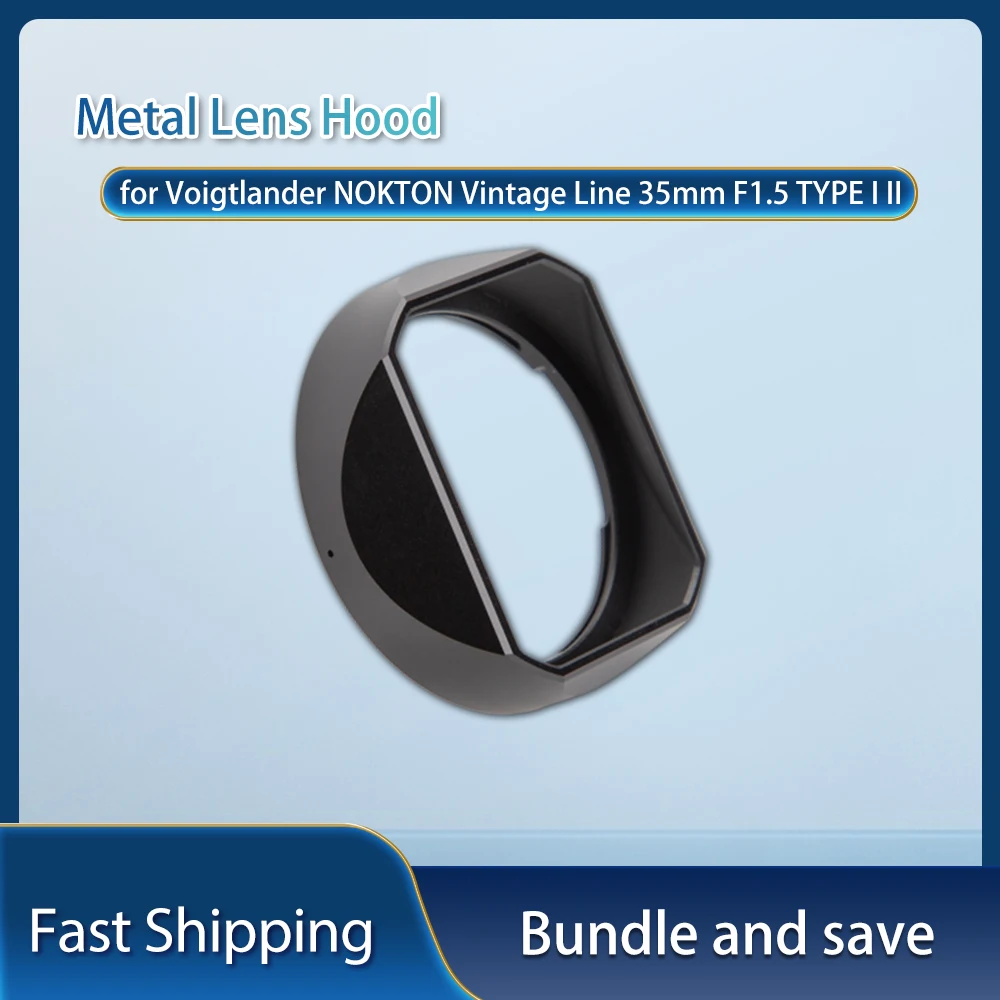 

Metal lens hood Lens Hood Lens Hood for Voigtlander NOKTON Vintage Line 35mm F1.5 TYPE I II Camera Accessories