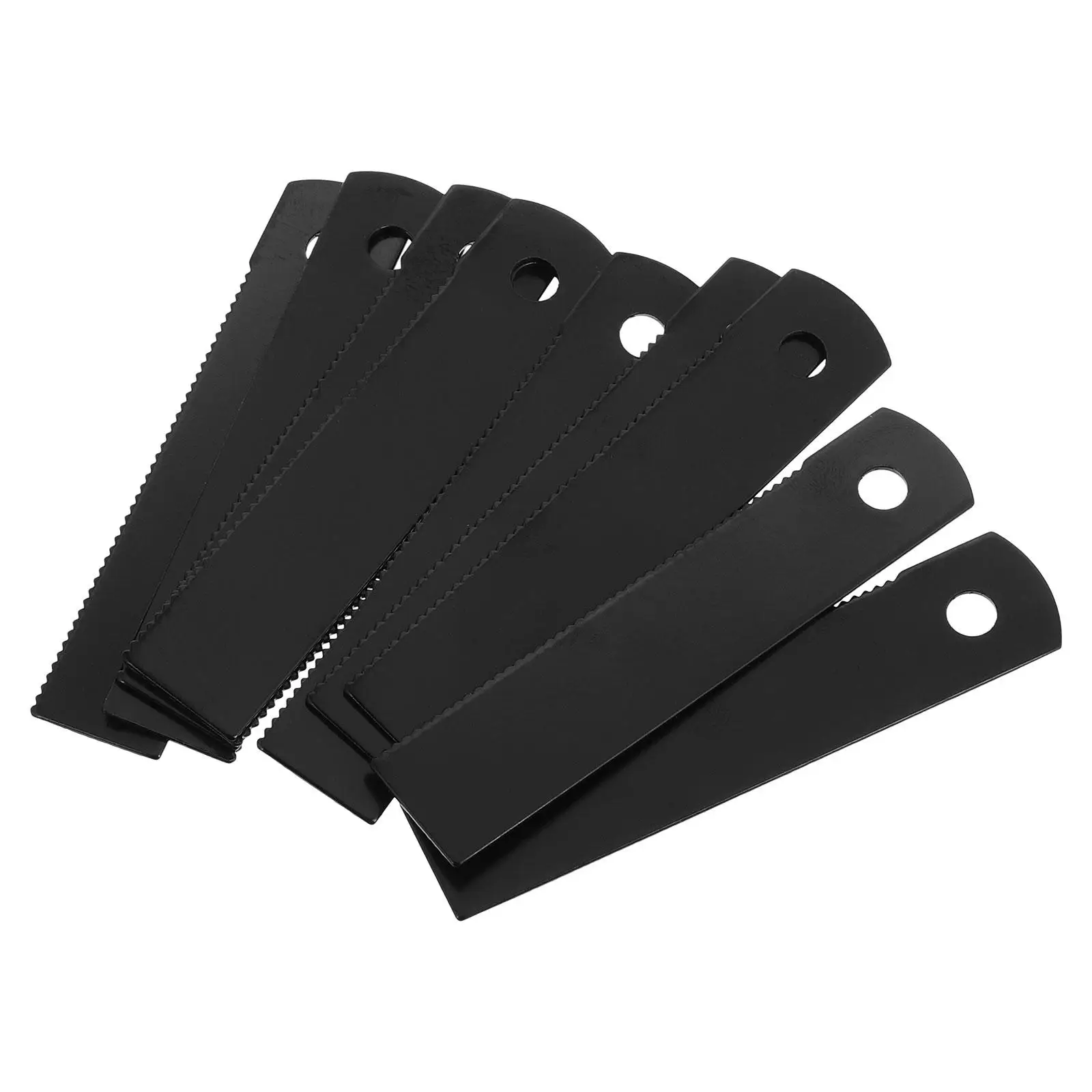 10 قطع من شفرات مكشطة النار للتخييم مع مجموعات سوداء للصيد في الهواء الطلق