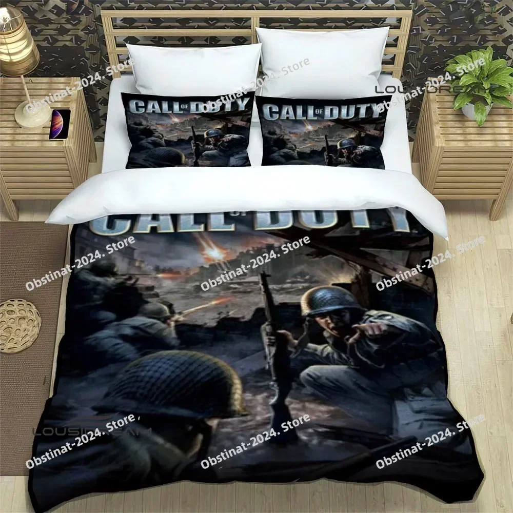 

Game code, call of duty Bedding Set Print single Comforter Quilt Bed Cover Duvet Cover Pillow Case 3 Pieces Sets Kids Adult Size