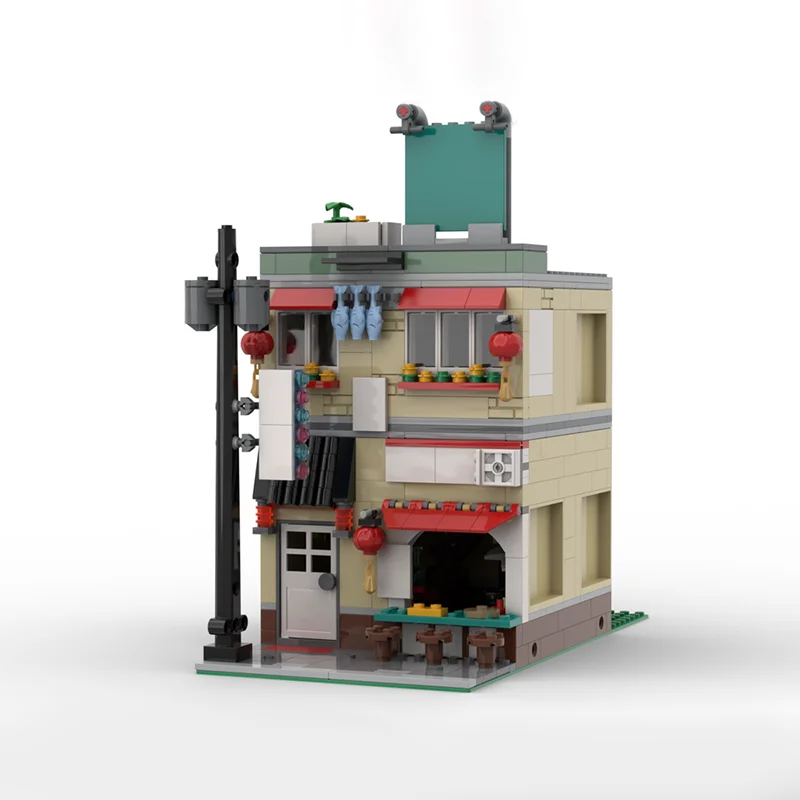 693 stücke MOC Pigsy S Haus Modulare Modell Bausteine Architektur Montieren DIY Spielzeug Kreative Idee Ziegel Weihnachten Geschenke Kinder