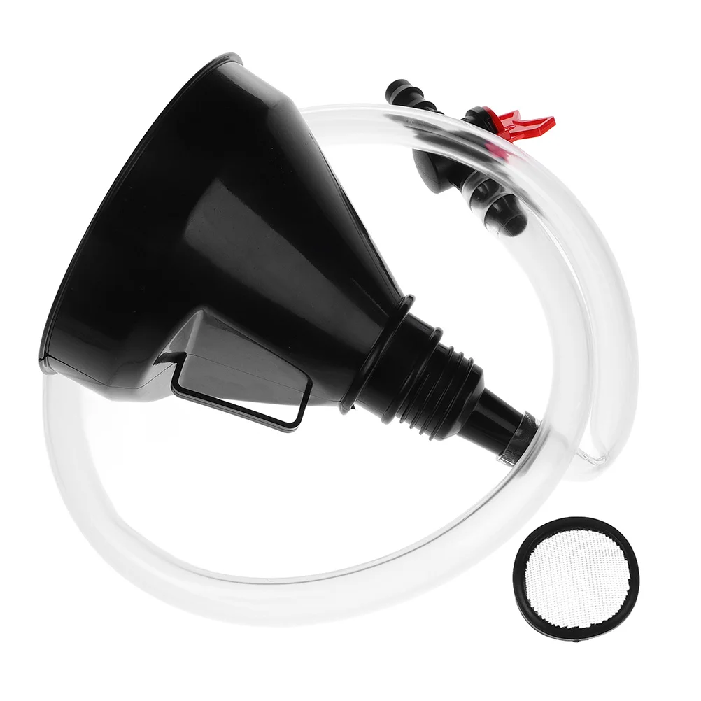 

Long Flexible Oil Funnel Valve Switch Extended Tube Automotive Engine Coolant Funnel Transmission Fluid Wide Mouth