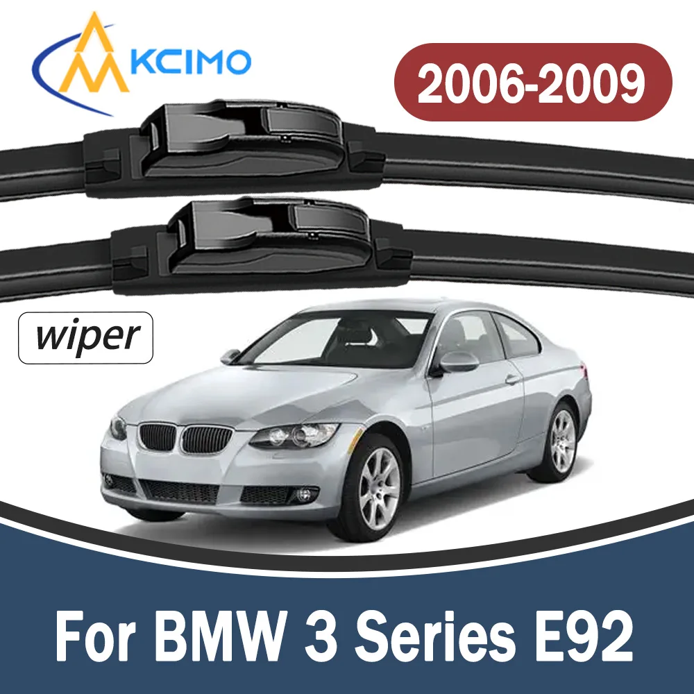 

Durable Rustproof Beam Wiper Blade For BMW 3 Series E92 2006-2009 2Pcs Front Windscreen No Noise Car Replacement Wipers