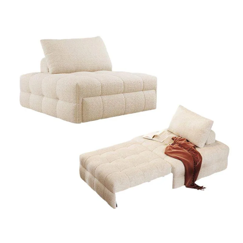 Single sofa bed folding dual-purpose small apartment living room multi-functional two-in-one pull-out retractable sofa