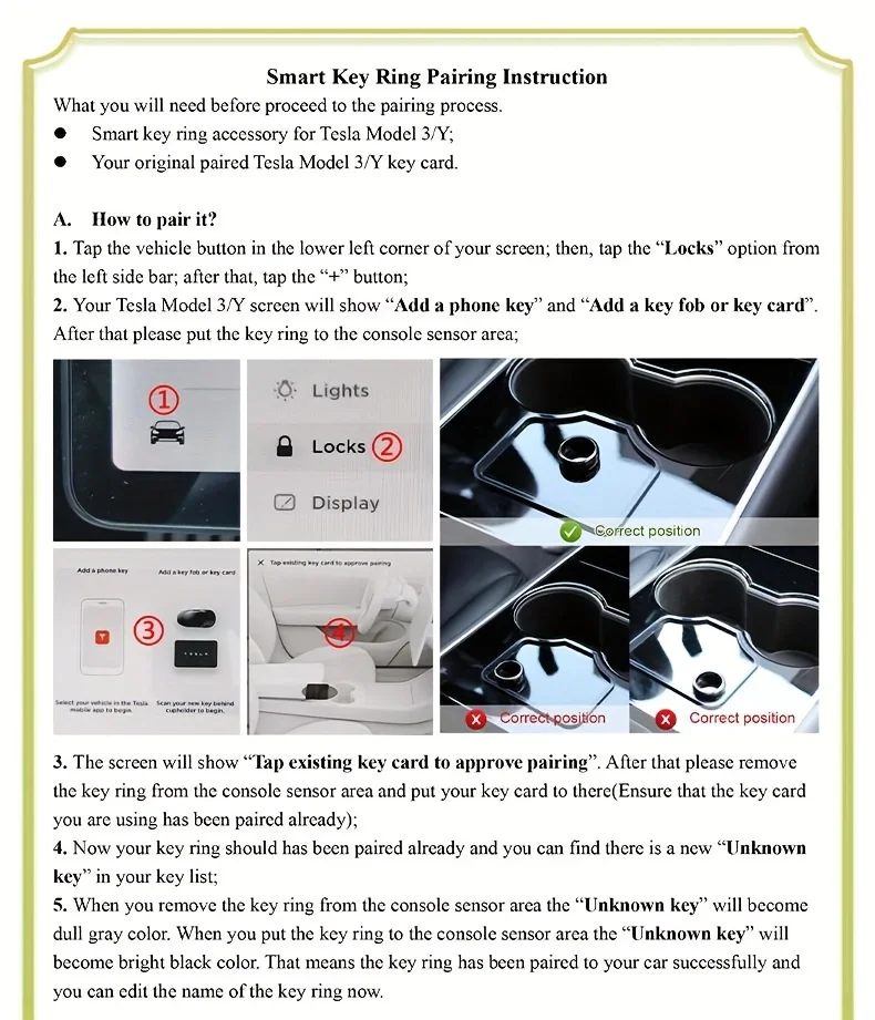 Für Tesla Model 3 Model Y NFC Smart Ring Keramik-Autoschlüssel-Chip Ersatz-Schlüsselanhänger, Ohne Batterie – Detail 4